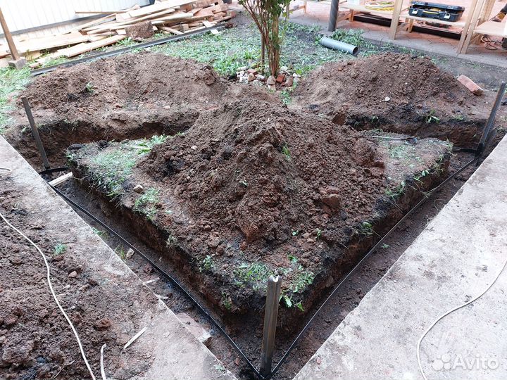 Монтаж контура заземления