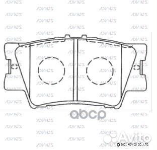 Колодки тормозные задние A2N130 advics