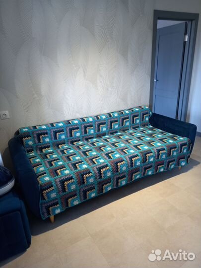 Плед ручной вязки