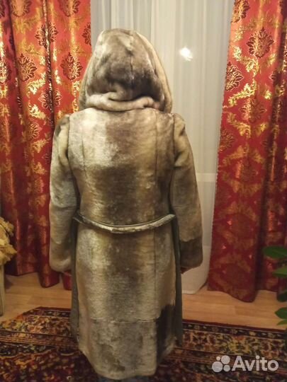 Мутоновая шуба размер 48