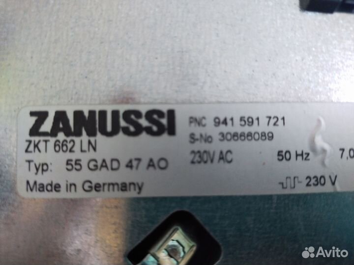 Варочная панель zanussi
