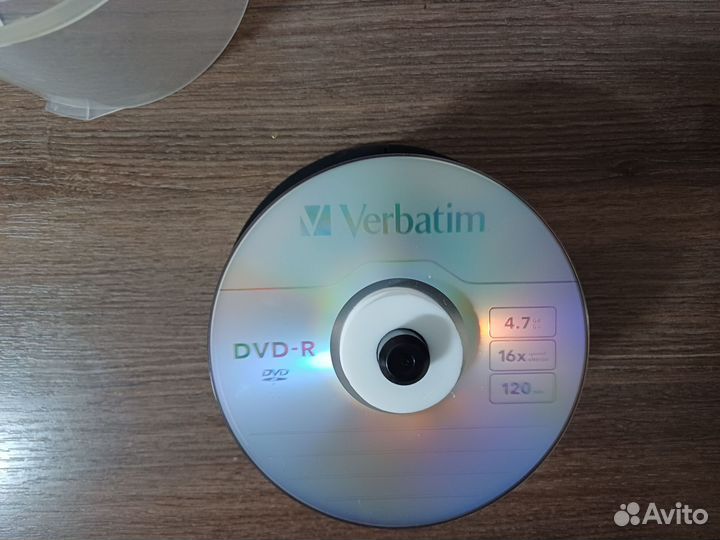 Диски DVD-R Verbatim 4.7 gb 16x