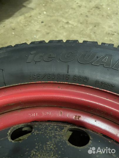 R15 Yokohama 901ZS 195/60, PCD 4x114.3 DIA 18