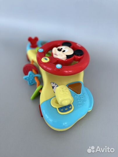 Музыкальный руль на коляску микки