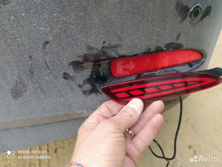 Световые фонари в задний бампер