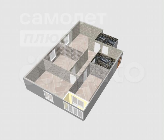 4-к. квартира, 86 м², 3/18 эт.