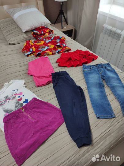 Детские вещи пакетом для девочки 104 110 116