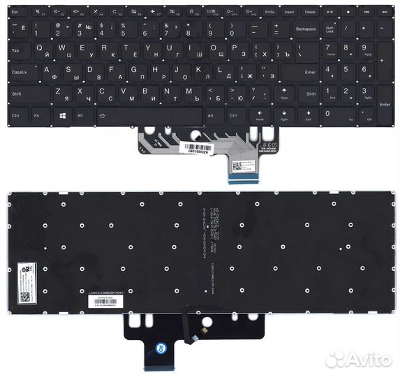 Клавиатура Lenovo Ideapad 310S-15IKB черная