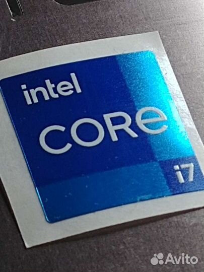 Наклейка Intel core i7 sticker
