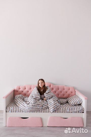 Детская кровать с каретной стяжкой