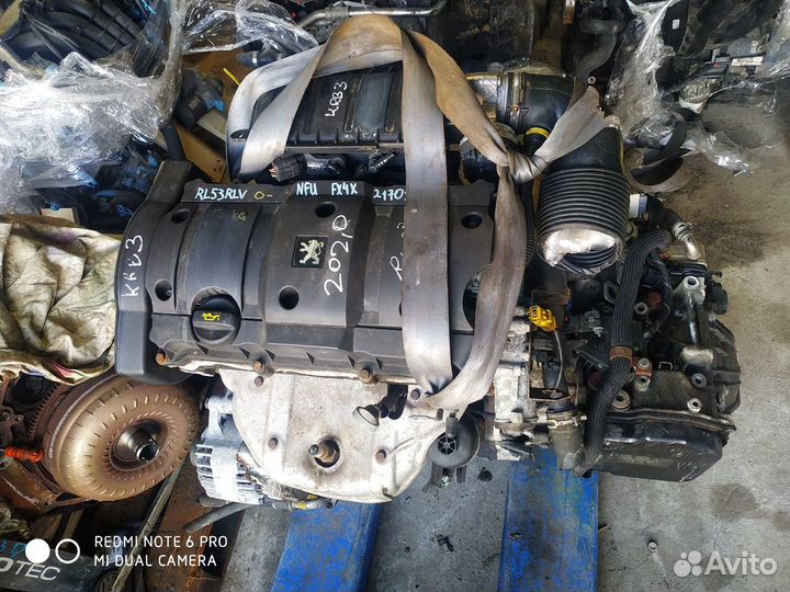 Двигатель NFU 1.6 Citroen Peugeot Контрактный