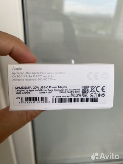 Блок питания apple 20w оригинал