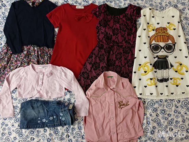 Вещи пакетом на девочку 4-6 лет