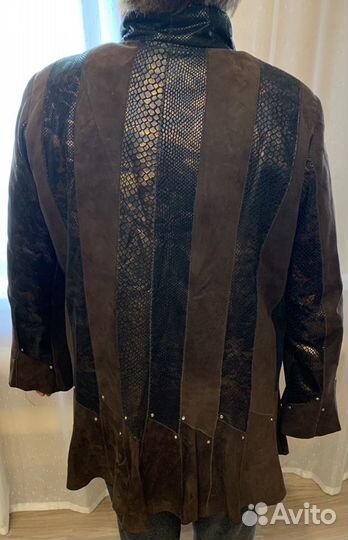 Куртка кожаная женская р. 52