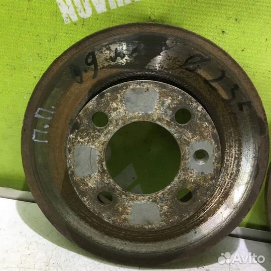 Диск тормозной передний не вентилируемый Фольксв