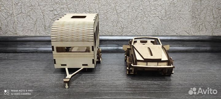 Машинка с прицепом