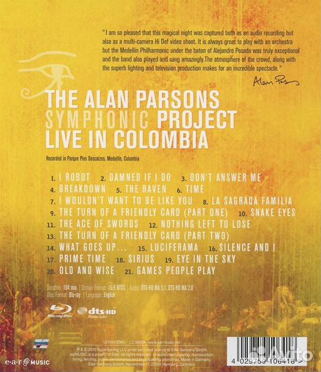 The Alan Parsons Symphonic Project - Live In Colom