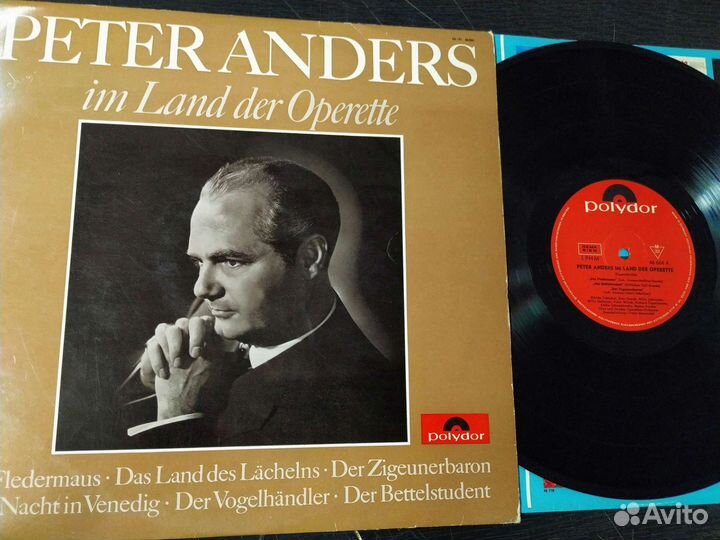 Peter Anders оперетта винил Германия