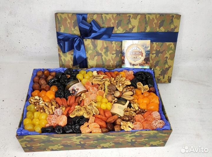Подарок для мужчины.Подарочный бокс с сухофруктами