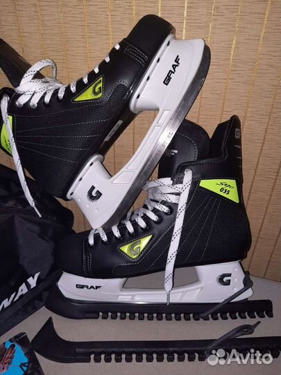 Коньки хоккейные graf super 035
