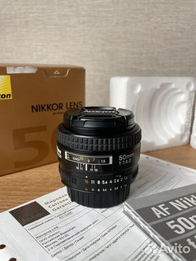 Объектив для Nikon 50mm f 1.4g af nikkor