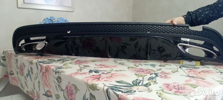 Диффузор с насадками Мерседес w205 amg