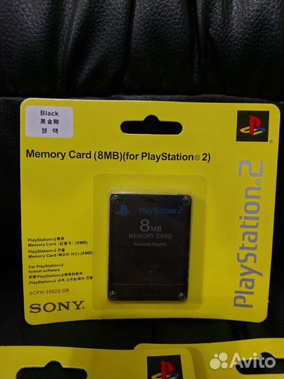 Карта памяти для PS2 PS1. Аксессуары Игры. Консоли