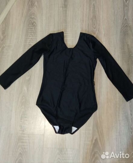 Купальник гимнастический, юбка, 158р чёрный