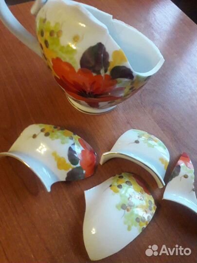 Молочник цветы юга в реставрацию, для творчества