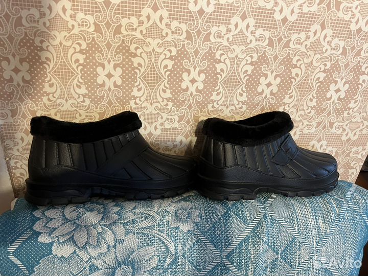 Галоши утепленные леопард