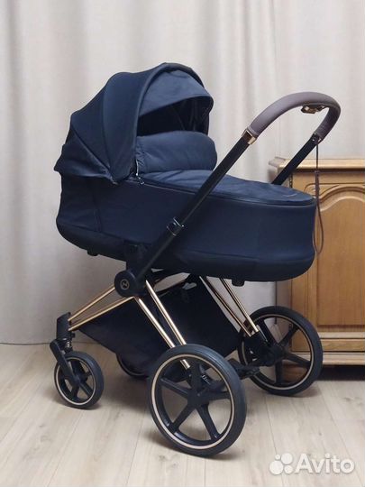 Коляска 2в1 Cybex Priam lll black/rosegold