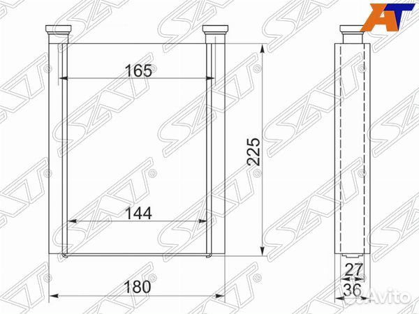 Радиатор отопителя салона toyota lite ACE