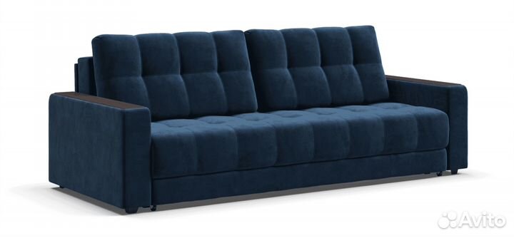 Диван boss, велюр синий