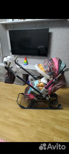 Сани коляска детские бу