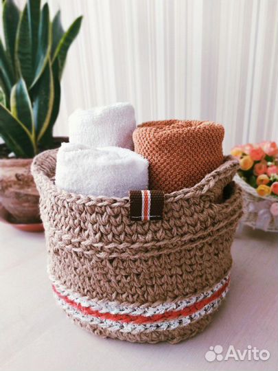 Корзинка из джута