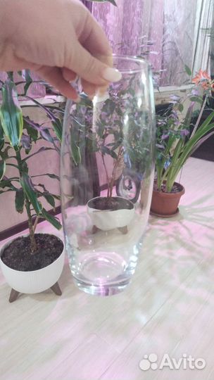 Ваза для цветов стекло