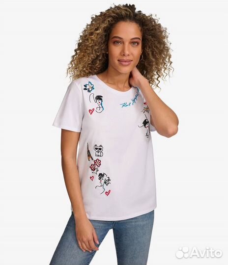 Новая футболка майка karl lagerfeld оригинал