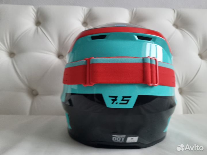 Шлем Leatt 7.5 Fuel нoвый c мacкoй 4.5 Биpюзoвый