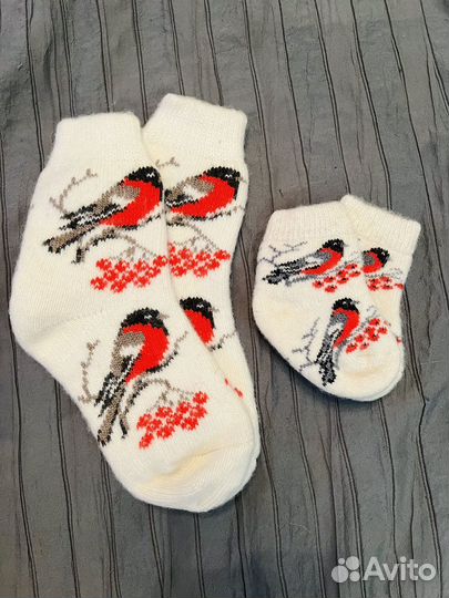 Парные носки со снигерями 