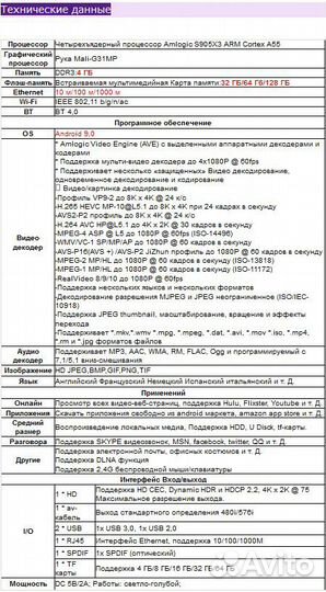 Тв смарт box Vontar x3 4/64 Гб