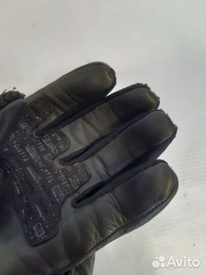 Мото перчатки кожа, L