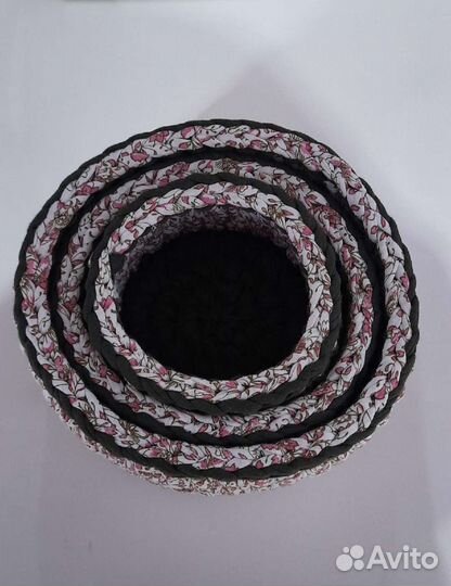 Вязаные корзинки