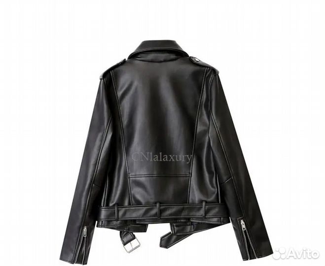 Кожаная куртка косуха женская
