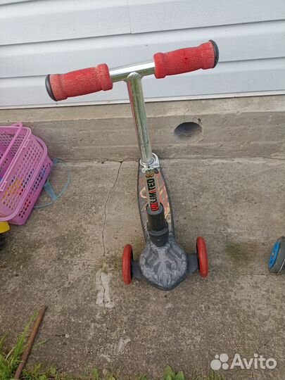 Самокат детский трехколесный бу