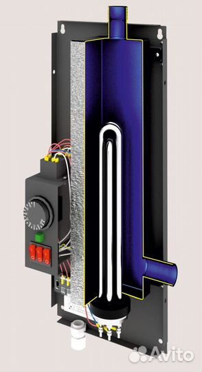Отопительный котел Спутник-6 черный Теплодар