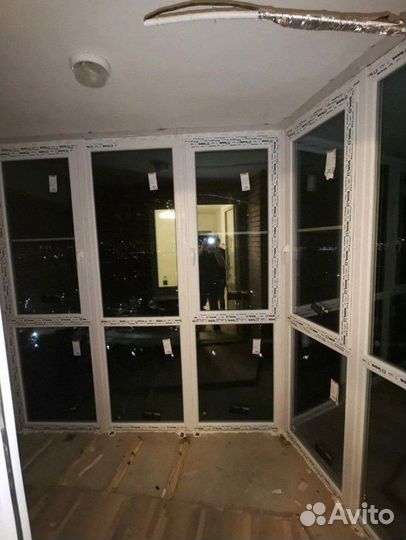 Пластиковые окна двери лоджии