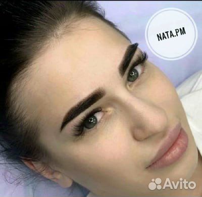 Перманентный макияж/пудровые брови /татуаж