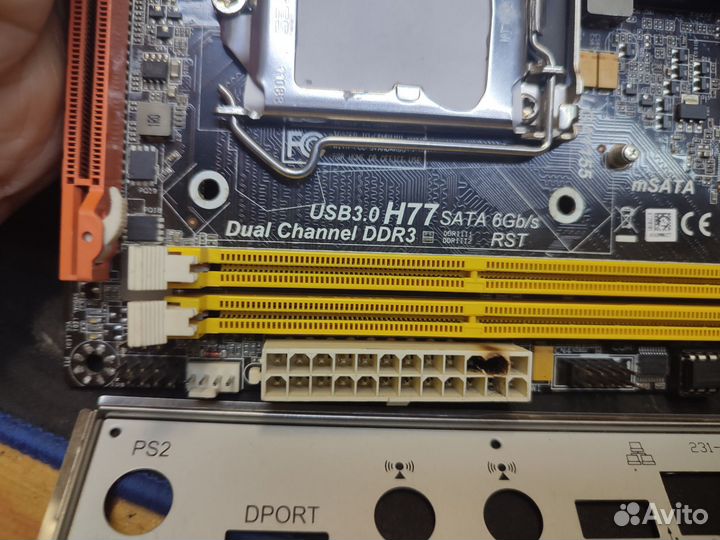 Zotac H77ITX-A-E мат плата не рабочая