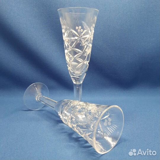 Хрустальные фужеры и рюмки СССР