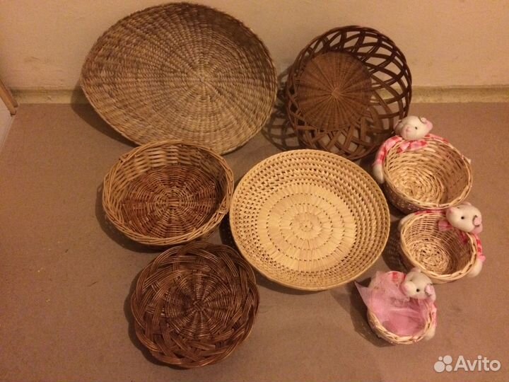 Плетеные изделия. Сухарницы